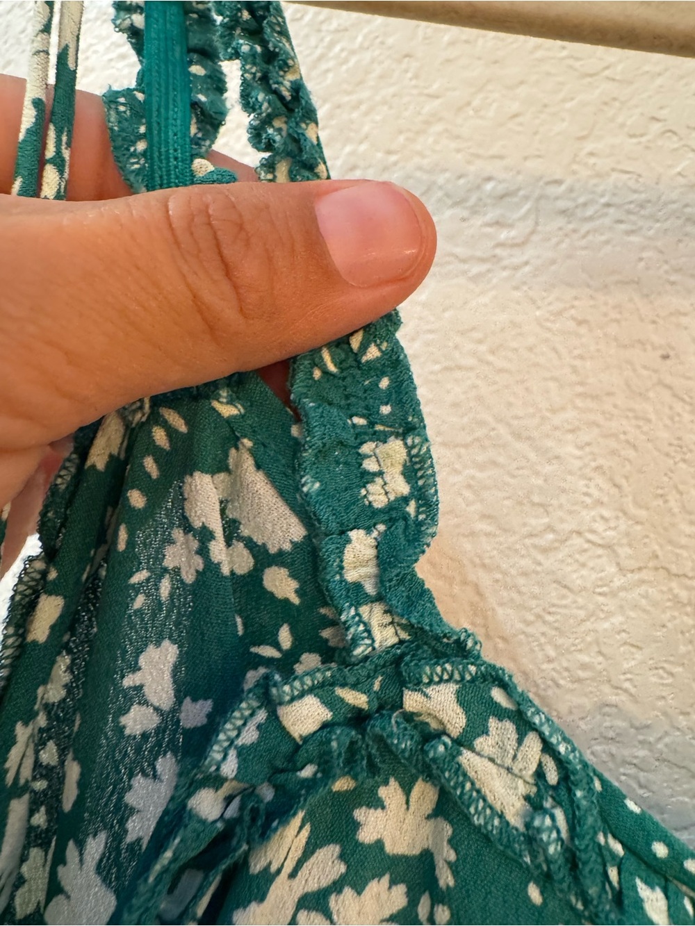 For Love and Lemons Zamira Green Floral Sundress with Sweetheart Neckline Ruffle - Picture 12 of 15